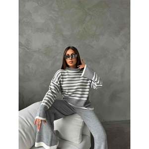 Turtleneck <b>Knit</b> <b>Set</b> 1507 - Grey - Product Image 5