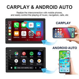 Lecteur MP5 pour voiture Hengwell 10,1 pouces, compatible CarPlay filaire, FM, Mirror Link, Bluetooth intégré, lecteur <span class=keywords><strong>DVD</strong></span> pour voiture - Product Image 3