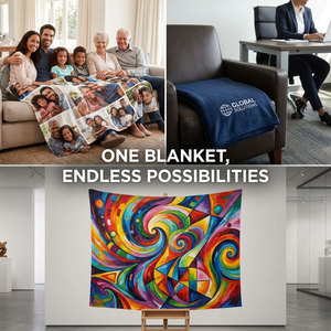 Trendy Modern Jacquard Flannel Fleece Blanket High Quality Custom Cozy Plush Soft <b>Sofa</b> <b>Bed</b> Throw Blankets - Product Image 3