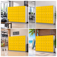Casier de rangement compact en panneaux stratifiés HPL, imperméable, grande capacité, fabriqué en Chine par Huajiale, pour bureau.