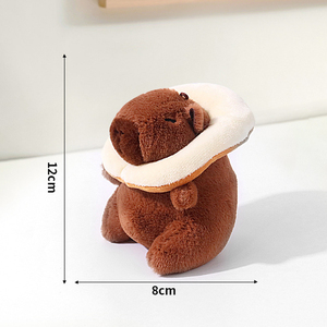 Chaveiros de Pelúcia de Capivara com Capuz de Desenho Animado, Brinquedo de Pelúcia de Capivara Fofo, Boneco de Pelúcia de Capivara, Pingente para Bolsas Infantis, Atacado - Product Image 6