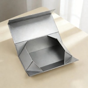 Caja de regalo tipo concha de almeja, plegable, de lujo, con cierre magnético, para cosméticos y ropa, se puede personalizar bajo demanda. - Product Image 3