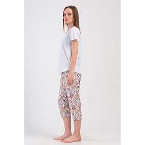 Combinaison de nuit ovale à manches courtes et col rond pour femme - Product Image 2