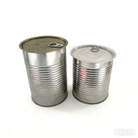 Boîte cylindrique en fer blanc de qualité alimentaire pour boisson à base d'eau de coco, personnalisable, hermétique, à ouverture facile, emballage alimentaire
