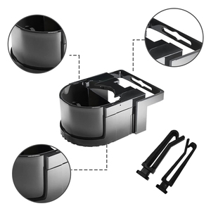 Mico <span class=keywords><strong>JDM</strong></span> Kit Interno Universale Nero Lucido in Plastica Resistente, Portabicchieri per Auto alla Moda e Popolare - Product Image 6