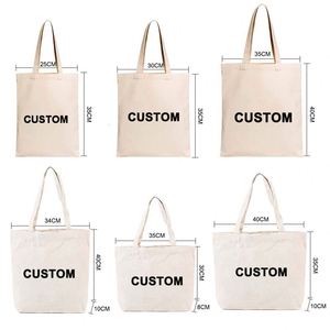Custom <b>Reusable</b> Luxury Foldable Cotton Canvas Shopping <b>Bags</b> with Personalized Logos - Product Image 6