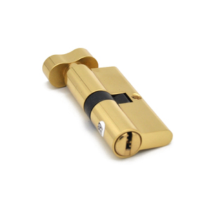 กุญแจล็อคทรงยุโรปแบบเดี่ยวขนาด 70 มม. พร้อมปุ่มกดทองเหลือง 5 ปุ่ม สำหรับประตู - Product Image 5