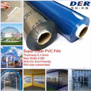 अनुकूलित मोटाई स्पष्ट समुद्री विनाइल 30 गेज लचीला स्पष्ट प्लास्टिक विनाइल सुपर स्पष्ट विंडो विनाइल सुपर स्पष्ट विंडो विनाइल - Product Image 6