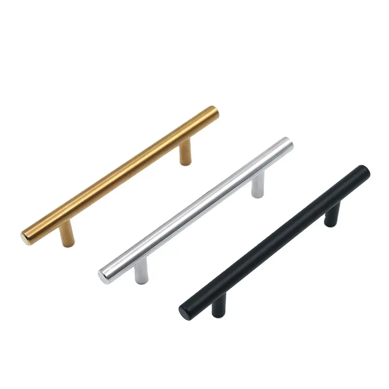 Temax vendita calda T bar in acciaio inox tipo manico cavo per armadio hardware