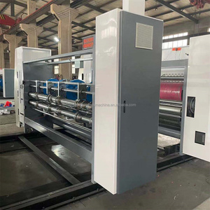 SYKM, soluciones personalizadas, <span class=keywords><strong>Flexo</strong></span>, 2 colores, impresora de cartón de un solo paso, máquina troqueladora corrugada con función de ranurado - Product Image 5