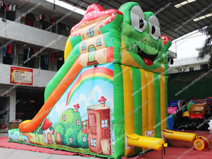 Tobogán inflable <span class=keywords><strong>de</strong></span> rana hongo, logotipo personalizado, castillo inflable <span class=keywords><strong>de</strong></span> <span class=keywords><strong>Lilo</strong></span> que rebota, alquiler <span class=keywords><strong>de</strong></span> fiestas al aire libre, juguete <span class=keywords><strong>de</strong></span> salto <span class=keywords><strong>de</strong></span> negocios para niños - Product Image 3