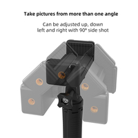 Lampu Selfie Portabel Coman ST-48N RGB Fill Light untuk Vlog, Perekaman Video, Lampu Kotak LED Mini untuk Ponsel