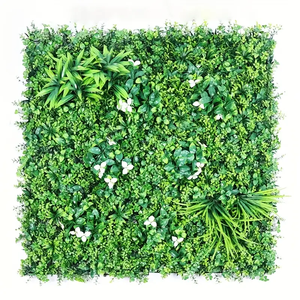 Panneaux muraux d'herbe Verdure Toile de fond murale Panneaux de buis Plante Verdure Gazon artificiel Décoration murale d'intérieur - Product Image 5