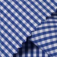 Tissu prêt-à-emploi en coton, nylon et élasthanne, teint en fil, extensible, à rayures et à carreaux, pour chemises homme, femme et enfant