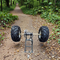 Nouvelle moto à trois roues modifiée HANBON, grand vélo de plage Bull, assemblage d'essieu arrière avec pneus à fourche plate, 8 pouces, métal