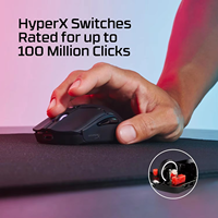 Ratón Inalámbrico para Juegos HyperX Pulsefire Haste 2 Mini, Ultraligero de 59 g, Tri-Modo, 6 Botones RGB Programables para Manos Pequeñas, PC, PS5