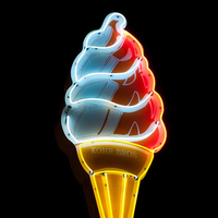Panneau Néon LED Personnalisé Peinture UV Boîte à Lumière 3D pour Publicité Intérieure/Extérieure Centres Commerciaux Bars à Glaces Bâtiments