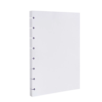 Papel Personalizado A5 con Líneas y 8 Agujeros, Hojas Sueltas con Páginas Interiores en Blanco, Papel de Repuesto con Perforación Tipo Hongo para Agendas A5