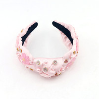 Perles de conception populaire fleur de luxe personnalisé nœud papillon mode décontractée accessoires de cheveux de haute qualité