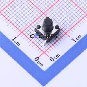 TD-1101SR-7.0H-160 Tactile Switch SMD,6x6mm Switch Single Pole Single Throw Round Button 1.6N Vertical Mount - Product Image 1