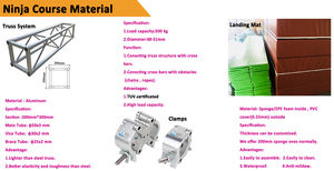 Nouveauté : équipement de terrain de jeu pour enfants en plein air, <span class=keywords><strong>parcours</strong></span> d'entraînement <span class=keywords><strong>ninja</strong></span> pour enfants dans la cour, à vendre - Product Image 3