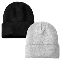 Gorro Unisex de Punto Acrílico 100% con Diseño de Dibujos Animados/Personajes, Color Sólido, Estilo Casual para Adultos, Circunferencia de Cabeza 56-58CM