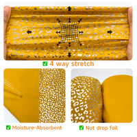 Tissu en nylon et élasthanne extensible dans les quatre sens, imprimé léopard holographique, faible MOQ, livraison rapide, pour maillots de bain, vêtements de danse et justaucorps