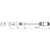 Sensor de desplazamiento magnético de CC de 5 ~ 30V, duradero y de larga duración, para una medición precisa