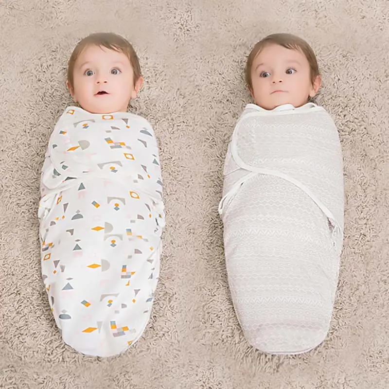 Bebek uyku tulumu yenidoğan zarf koza wrap kundak yumuşak % 100% pamuk 0-6 ay uyku battaniye