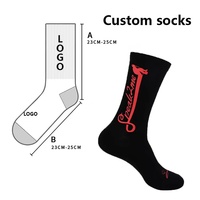 Chaussettes de sport en bambou blanc et noir avec logo personnalisé OEM, emballage inclus, chaussettes de basket-ball en coton de haute qualité, Elite