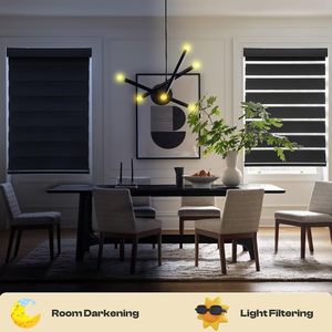 Control inalámbrico Día y Noche Blackout Dual Shade Smart Motorized Zebra Blinds <span class=keywords><strong>para</strong></span> dormitorio Sala <span class=keywords><strong>de</strong></span> estar Zebra Blind <span class=keywords><strong>para</strong></span> Windows - Product Image 5