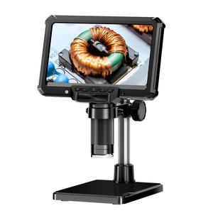 2025 nouveau produit-7 pouces HD affichage <span class=keywords><strong>Microscope</strong></span> industriel électronique numérique rotatif LED <span class=keywords><strong>Source</strong></span> de lumière réparation outil d'inspection - Product Image 6