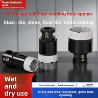 Foret élargisseur de trous brasé Magic Drill M14, revêtement oxyde noir, 60 mm, pour perçage et ébavurage de carrelage et marbre, perçage haute précision