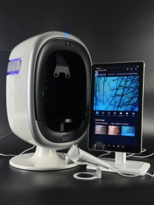 Analizador de Piel y Cuero Cabelludo 3D con IA 2 en 1, Máquina Facial con Escaneo de 9 Imágenes, Detector de Humedad de Acero Inoxidable ABS - Product Image 3