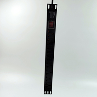 Best-seller Unité de distribution d'alimentation PDU couleur noire 16A 8 ports Dbs Double interrupteur multiprise d'armoire