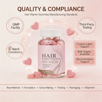 Gummies de Vitamines Capillaires en Gros Biotine Vitamine C E 60 Unités Saveur Fruitée Soutien Beauté Cheveux Sains OEM Marque Privée