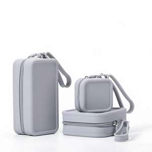 Лидер продаж, большие емкости, Легкие многофункциональные силиконовые косметические сумки, водонепроницаемые дорожные Роскошные Пользовательские логотип на молнии - Product Image 5