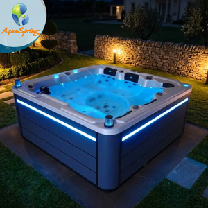 Jacuzzi Exterior Moderno para 5 Personas, Bañera de Hidromasaje Independiente con Carcasa de Acrílico, 65 Hidrojets, Control Balboa, Ideal para Proyectos de Jardines y Villas - Product Image 1