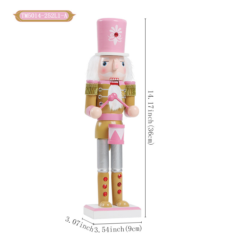 Tambour en bois rose de 36 cm