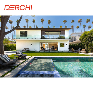 Thiết kế hiện đại khung mỏng cửa sổ kính nướng bảo trì thấp hợp kim nhôm cố định phong cách mở cho khách sạn nhập phòng khách biệt thự - Product Image 3