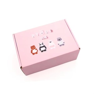 <span class=keywords><strong>Caja</strong></span> <span class=keywords><strong>de</strong></span> Envío Plana Personalizada <span class=keywords><strong>de</strong></span> Cartón Corrugado Kraft Rosa - Product Image 1