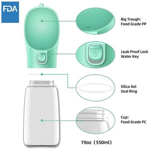 Portable Dog <strong>Water</strong> <strong>Bottle</strong> for Small Large Dogs Bowl Outdoor Walking <strong>Puppy</strong> Pet Travel Cat Drinking Bowl Dog Supplies - Product Image 2