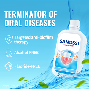 SANOSSI Bain de bouche portable à la <span class=keywords><strong>menthe</strong></span> 248 ml pour animaux de compagnie – Soin dentaire domestique contre les maladies des gencives et les problèmes dentaires - Product Image 2