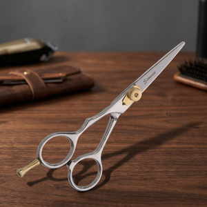 Tijeras Profesionales de Peluquería con Filo de Cuchilla, Acero Inoxidable, Juego de Instrumentos Manuales para Uso en Salón - Product Image 6
