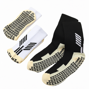Black <b>Grip</b> Sports <b>Socks</b> Crew Athletic Tube <b>Socks</b> Anti Slip Quick Dry Breathable for Football Running Basketball - Product Image 1