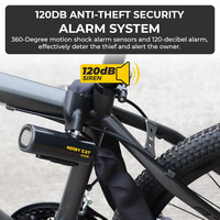 Antivol de chaîne de vélo en acier trempé certifié CE 120 dB, anti-perçage, pour la sécurité des scooters, personnalisable en usine
