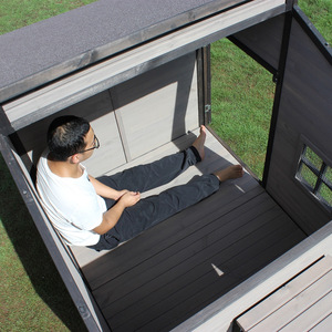 Caseta para <span class=keywords><strong>Perros</strong></span> de Madera Maciza para Exteriores, Resistente al Sol y a la Lluvia, con Botón, para <span class=keywords><strong>Perros</strong></span> Grandes y Medianos - Product Image 5
