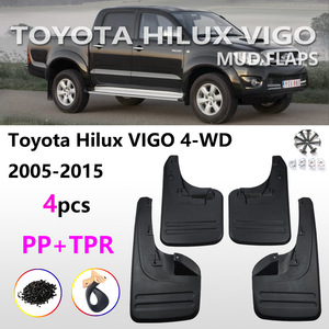 Guardabarros para Toyota VIGO 05-15 Hilux 2WD 4WD, Negros, de PP/PVC, Deflectores de Neumáticos, Accesorios para Auto - Product Image 4