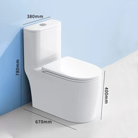 Ensemble de toilette monobloc gris au design moderne articles sanitaires en céramique toilettes à double chasse d'eau pour la maison
