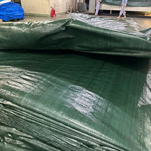 Bâche en PE vert foncé de qualité supérieure, résistante et durable, avec options de couleur et de taille pour camions et agriculture - Product Image 1